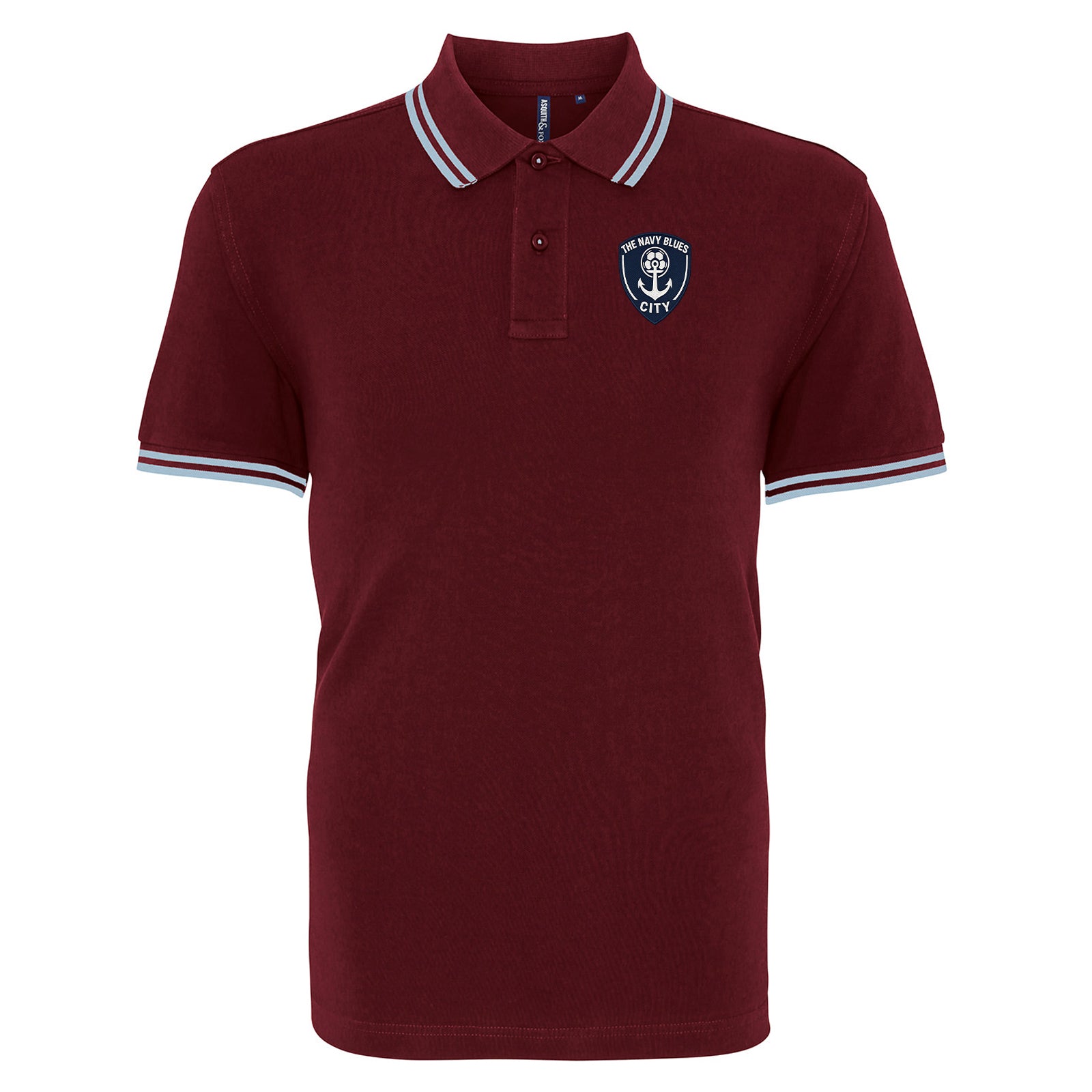 The Navy Blues Auckland City Tipped Polo Shirt