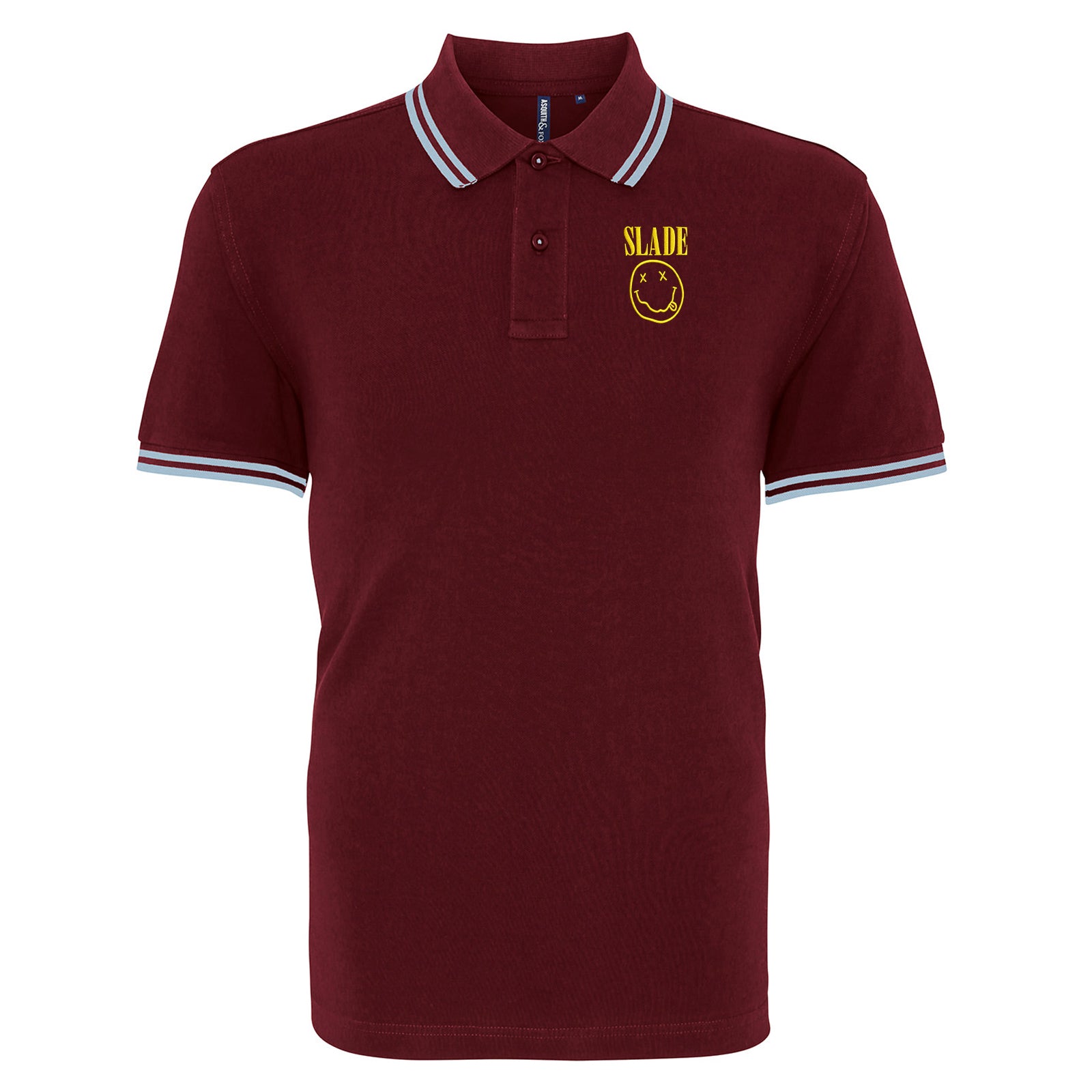 Classic Slade Nirvana Robbie Williams Tipped Polo Shirt