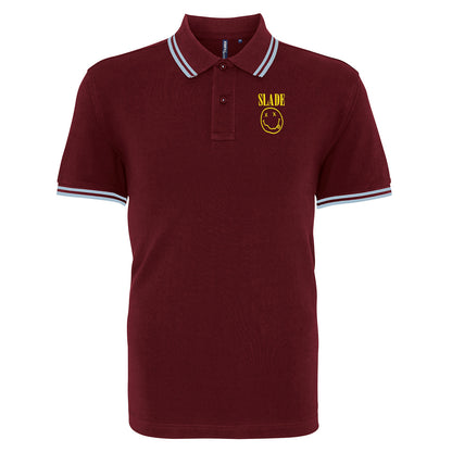Classic Slade Nirvana Robbie Williams Tipped Polo Shirt