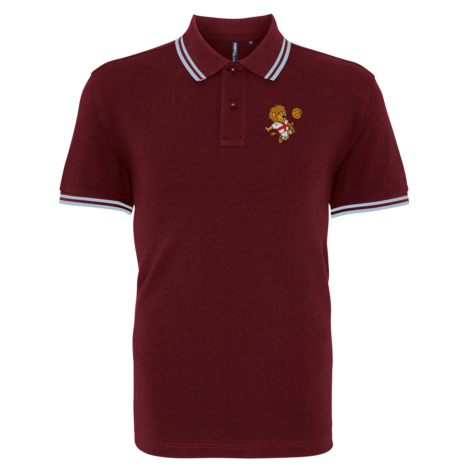 England World Cup Willie 1966 Tipped Polo Shirt