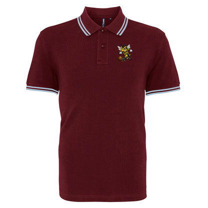 Alloa Athletic 1960s Tipped Polo Shirt