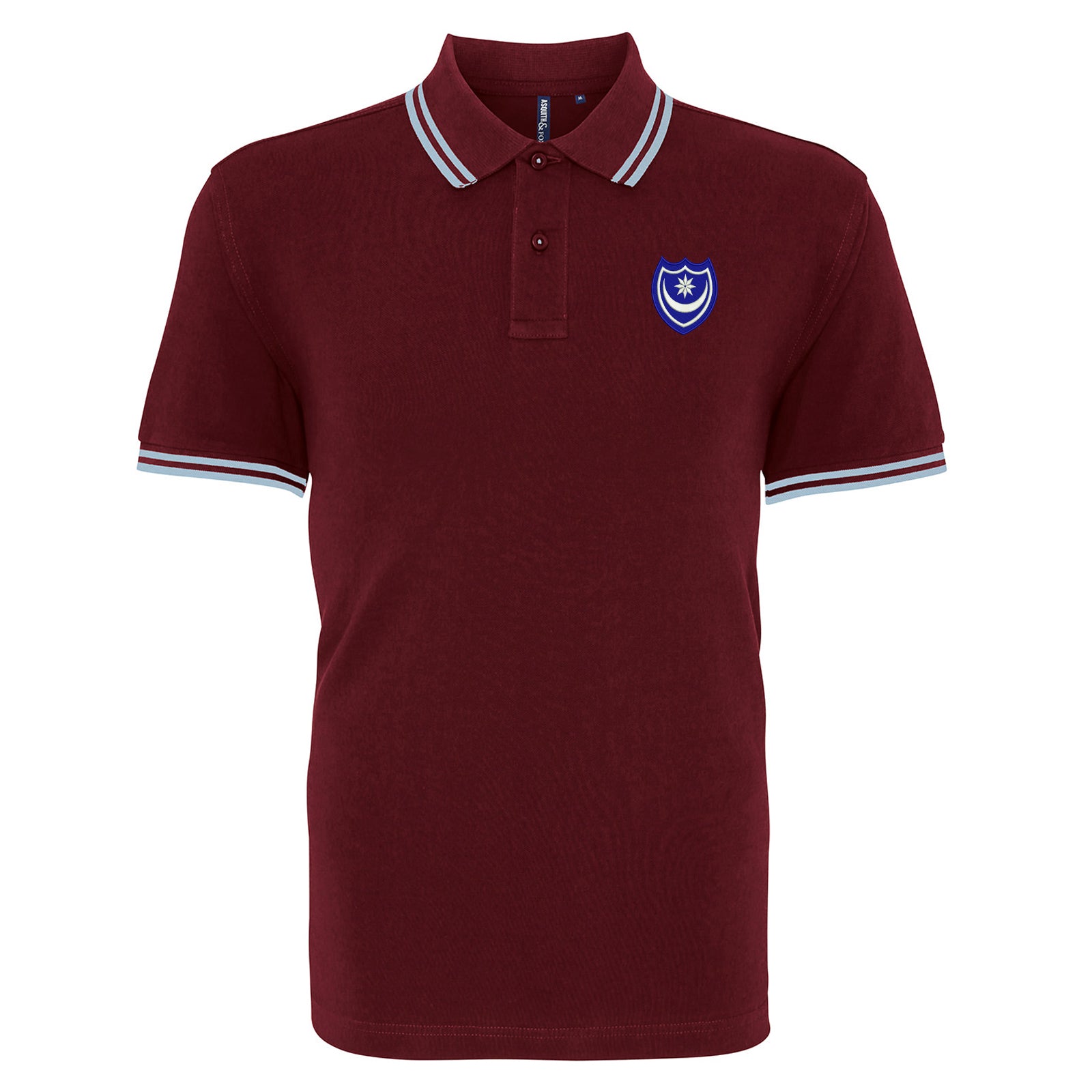 Portsmouth 1967 Embroidered Tipped Polo Shirt