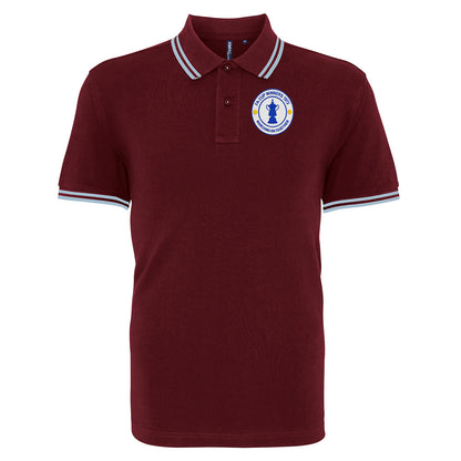 Old School Leeds United Tipped Polo Shirt 