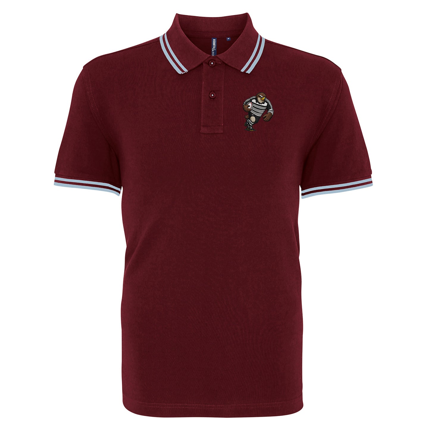 Retro Newcastle Falcons 1997 Tipped Polo Shirt 