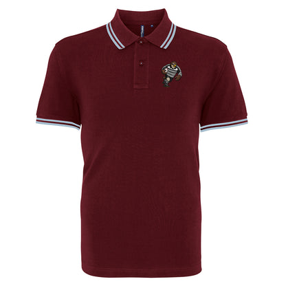 Retro Newcastle Falcons 1997 Tipped Polo Shirt 