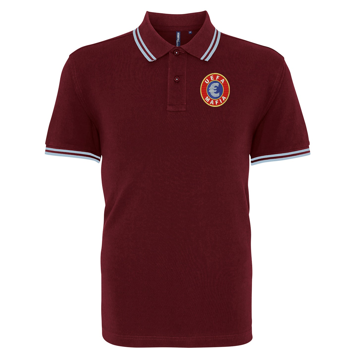 UEFA Mafia Embroidered Tipped Polo Shirt