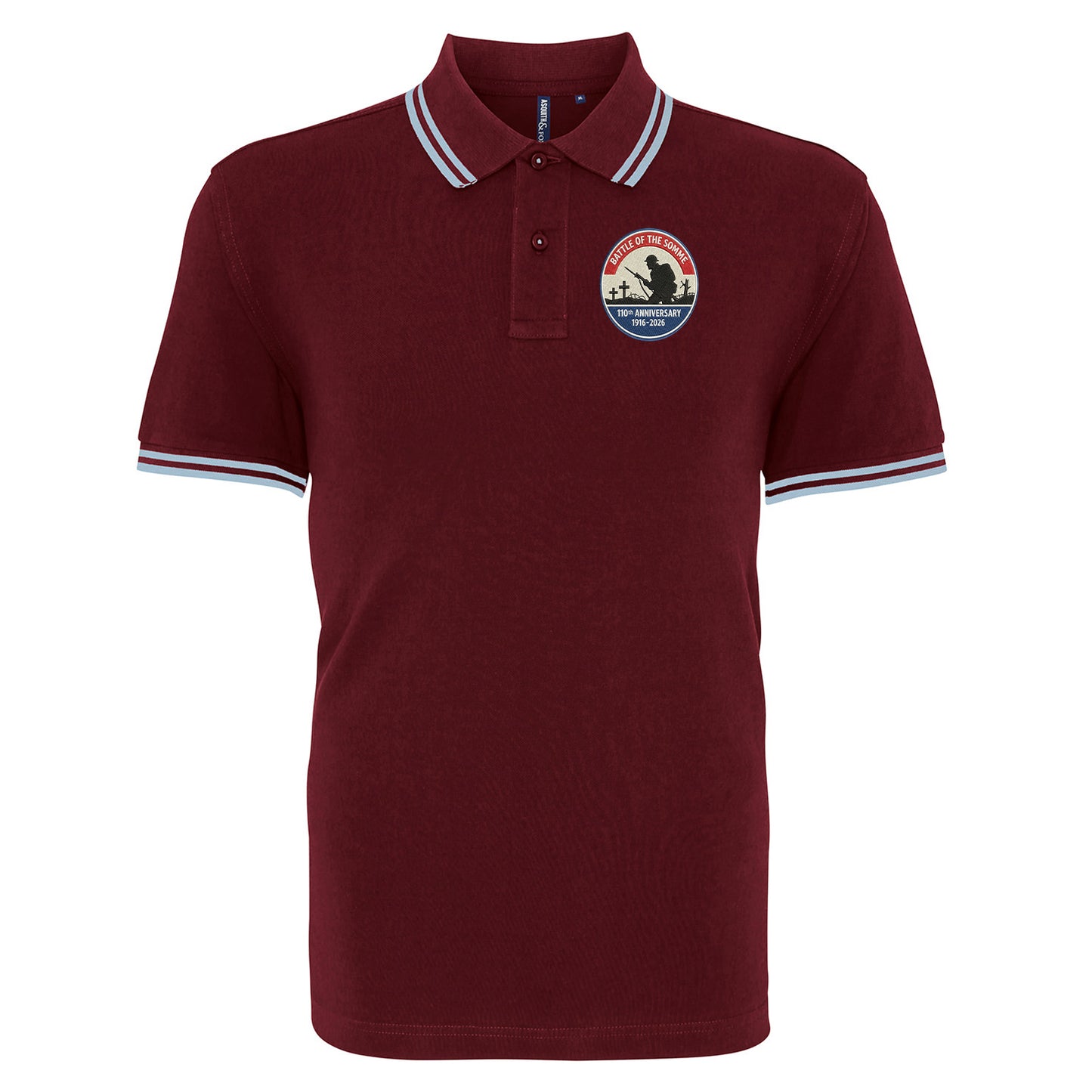 Battle of The Somme 110th Anniversary Tipped Polo Shirt