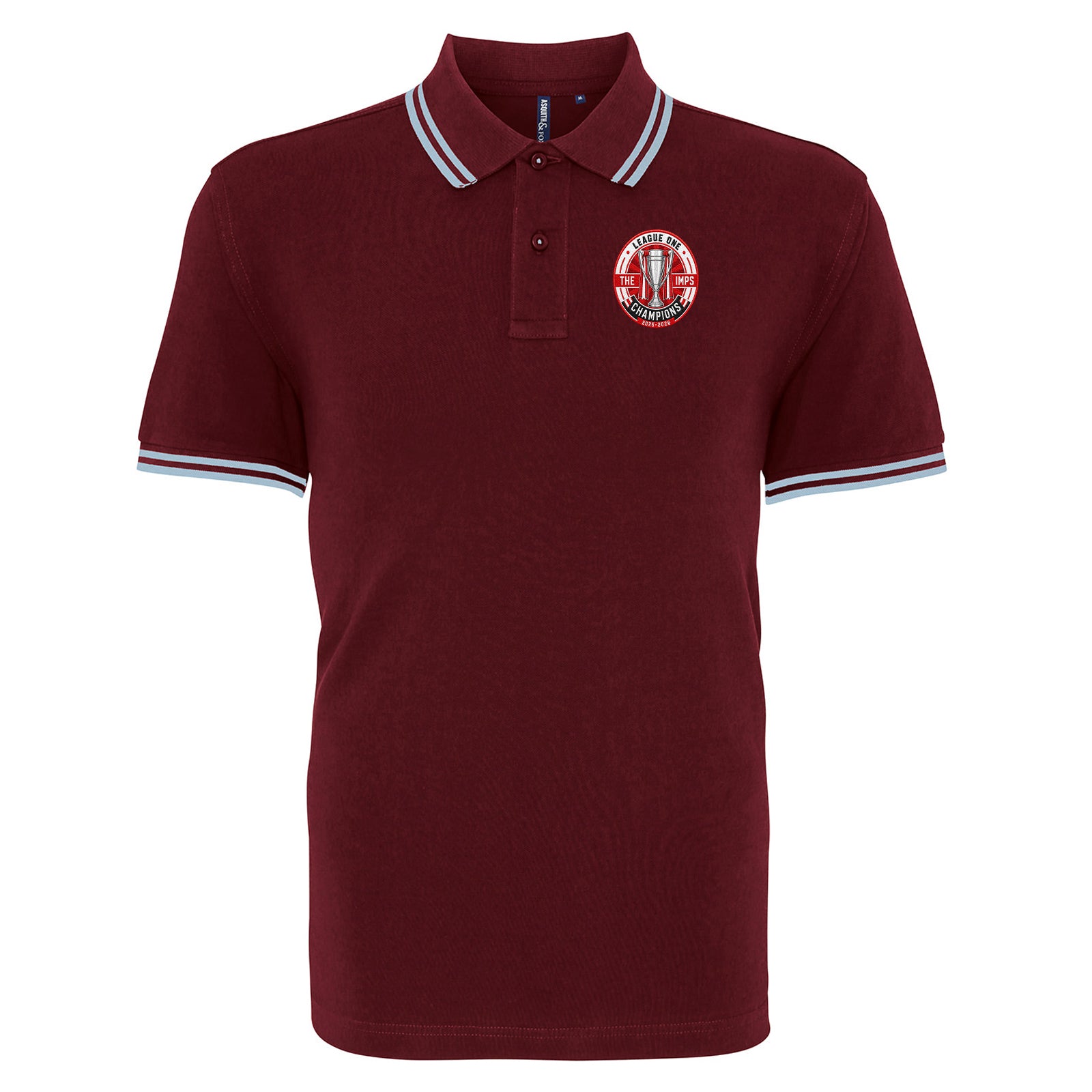 Lincoln City League One Champions Tipped Polo Shirt
