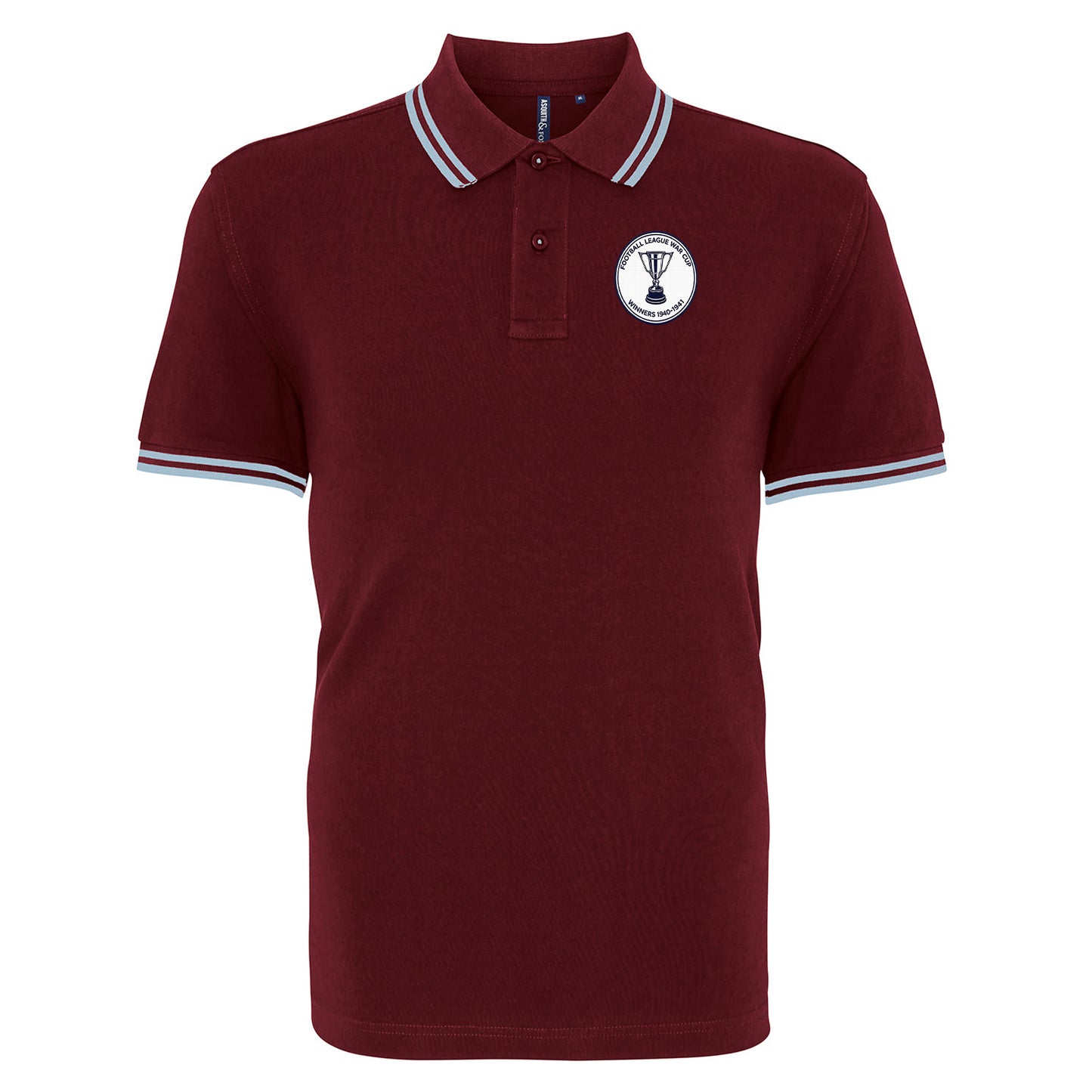 Retro Preston North End Tipped Polo Shirt