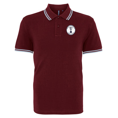 Retro Preston North End Tipped Polo Shirt