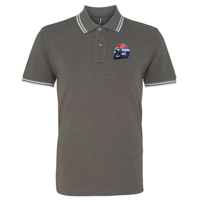 Nigel Mansell World Champion 1992 Tipped Polo Shirt 