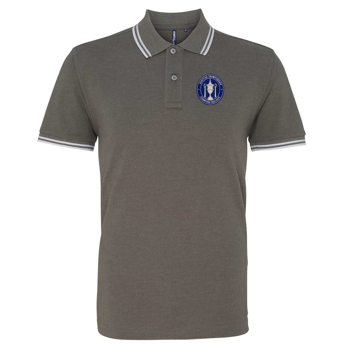 St Johnstone Scottish Champions 2025-2026 Tipped Polo Shirt