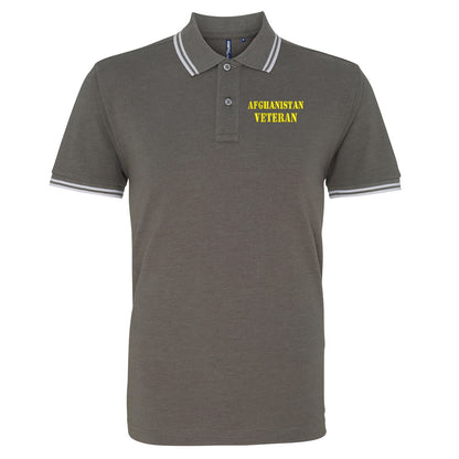 Afghanistan Veteran Tipped Polo Shirt