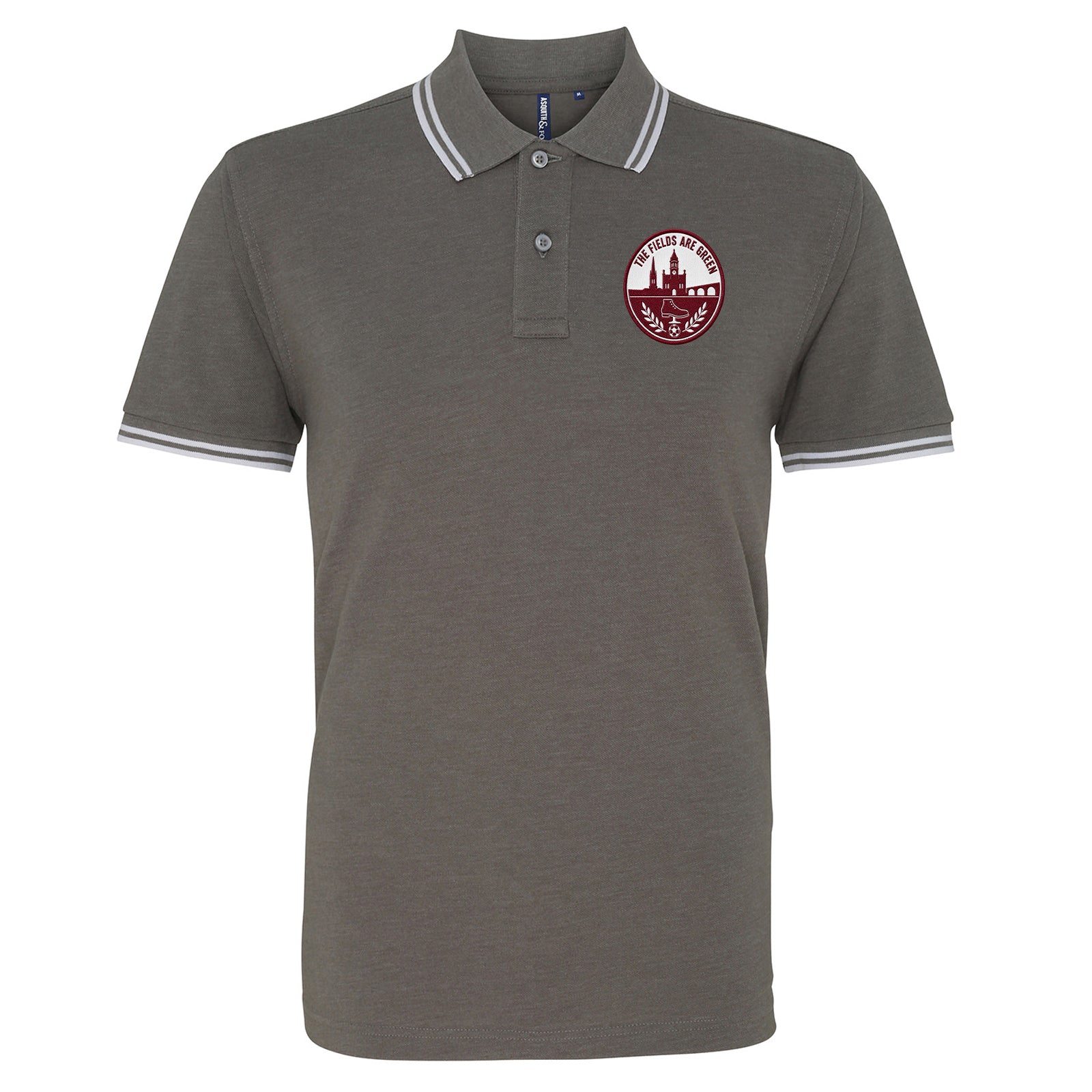 The Fields Are Green Northampton Football Tipped Polo Shirt