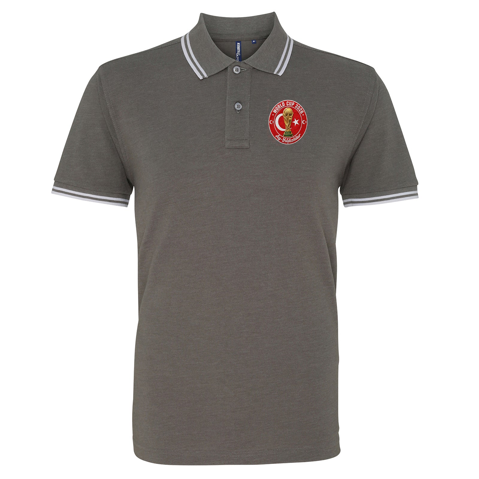Turkey World Cup 2026 Football Tipped Polo Shirt