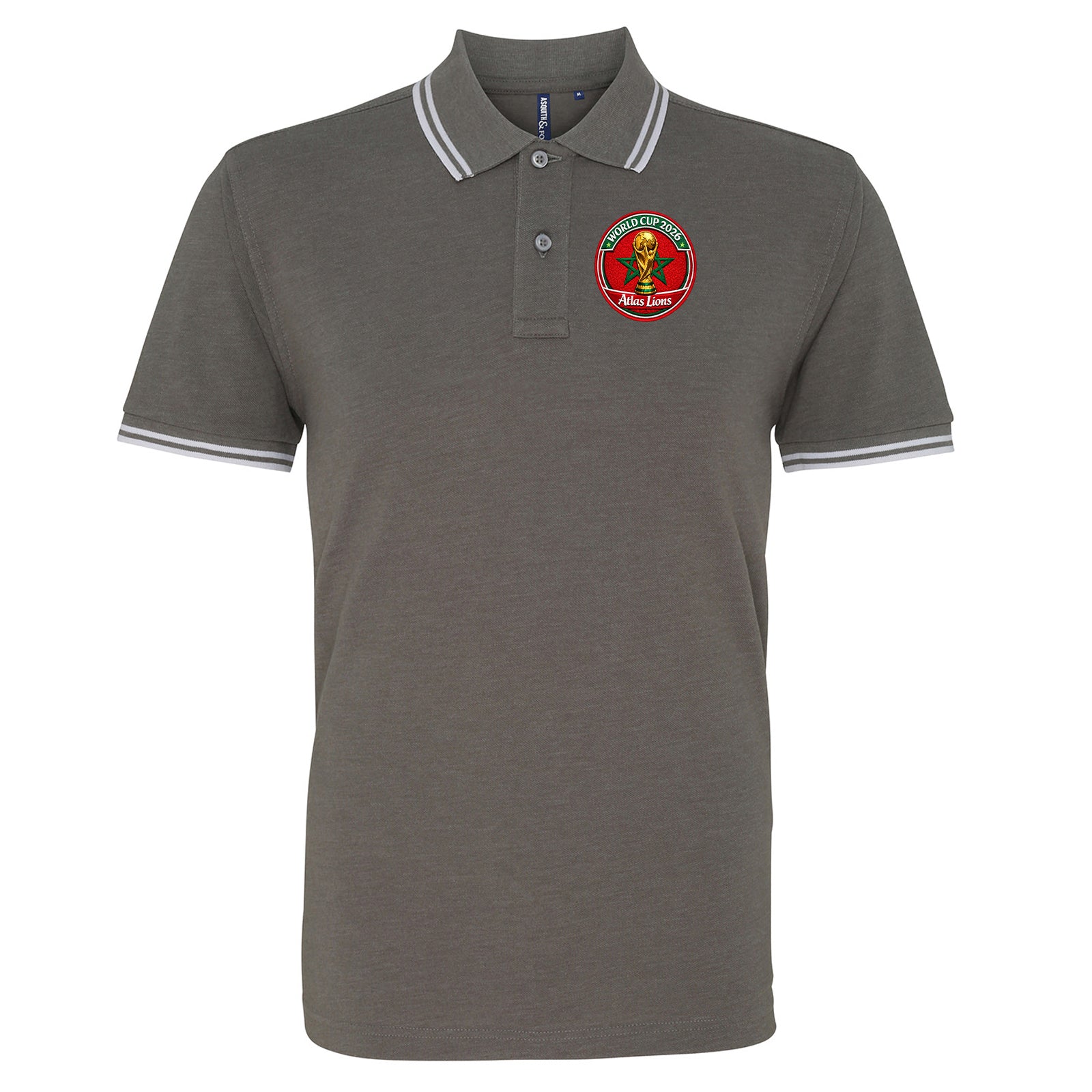Morocco World Cup 2026 Tipped Polo Shirt 
