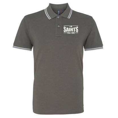 St Johnstone FC Football Tipped Polo Shirt