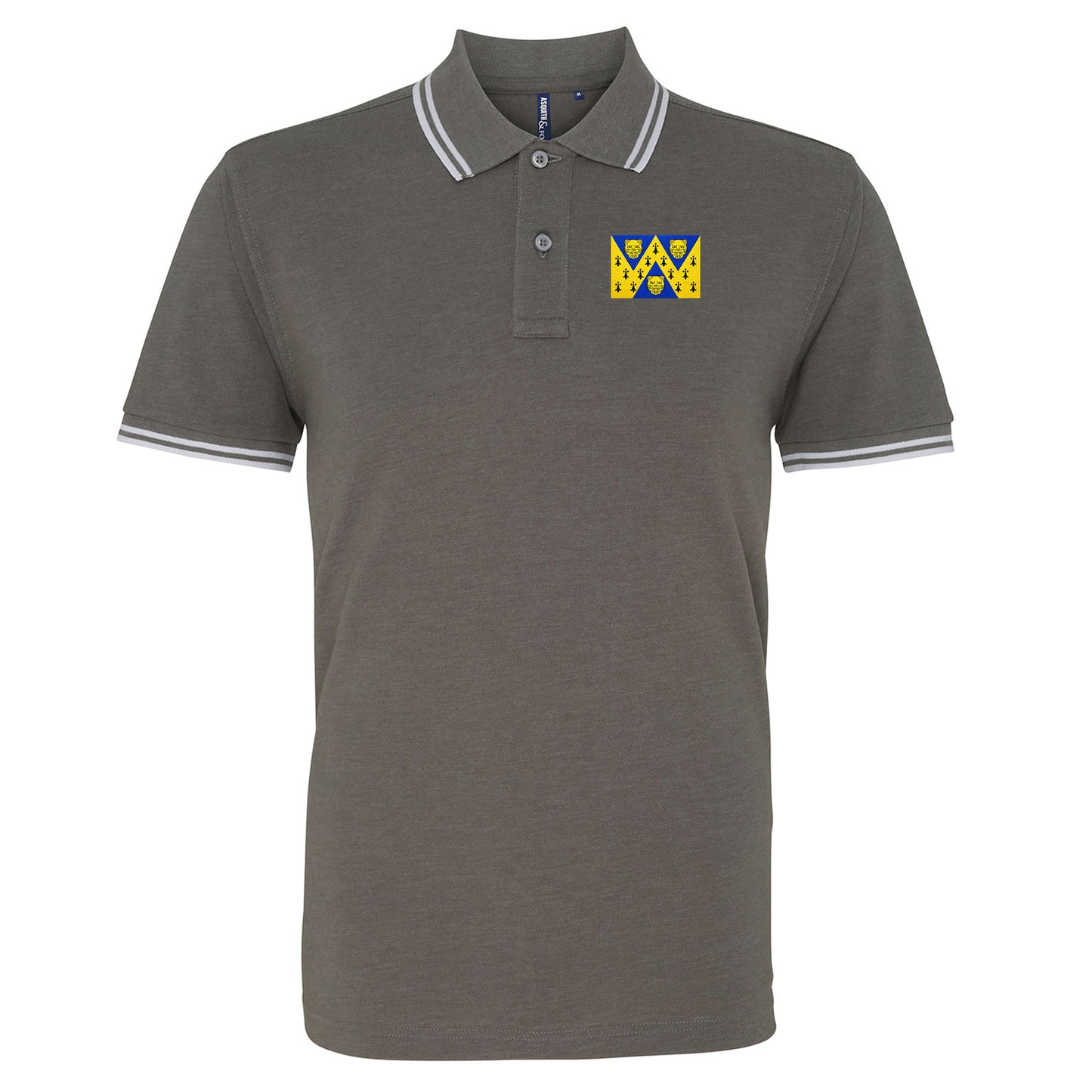 Flag of Shropshire Tipped Polo Shirt