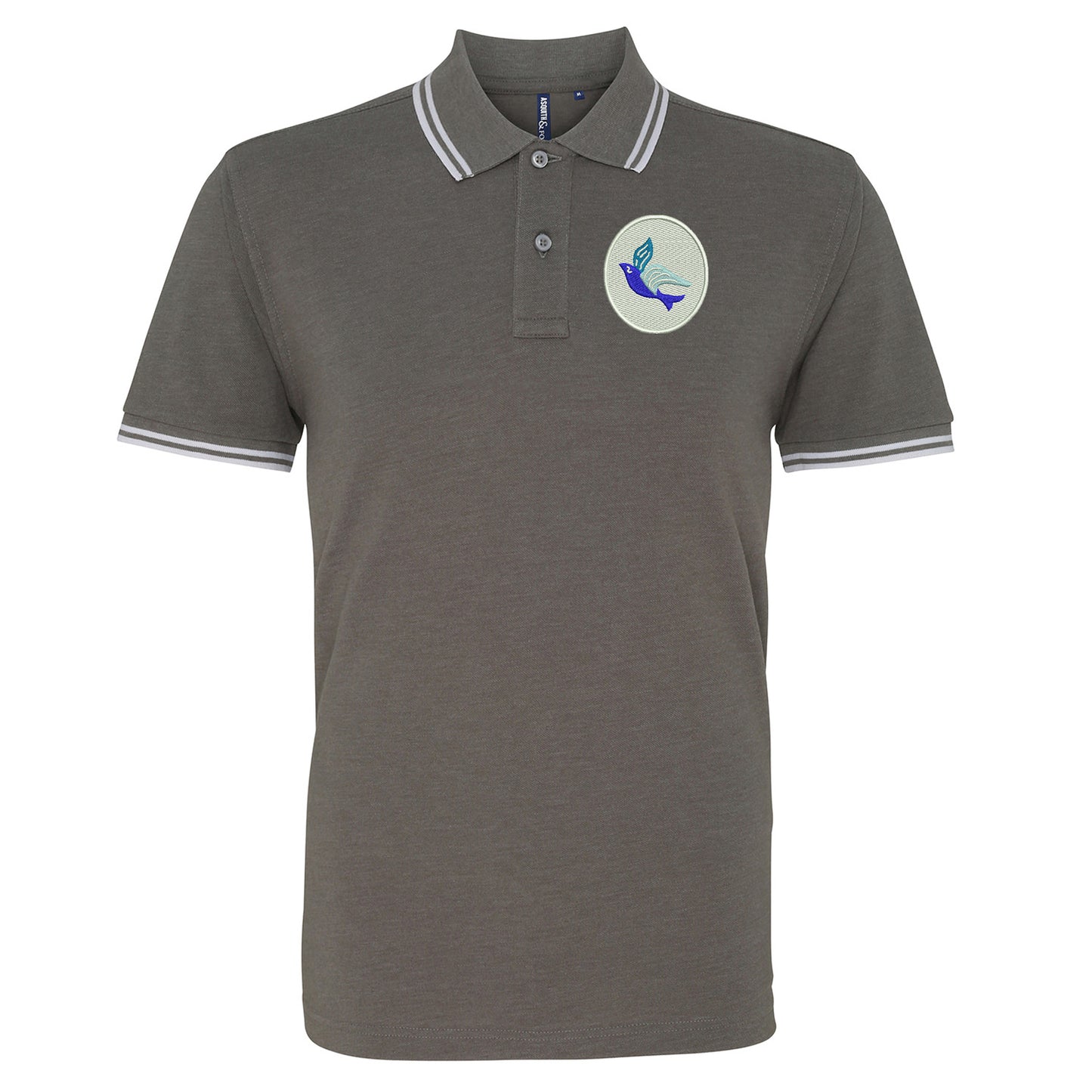 Classic Cardiff City FC Tipped Polo Shirt