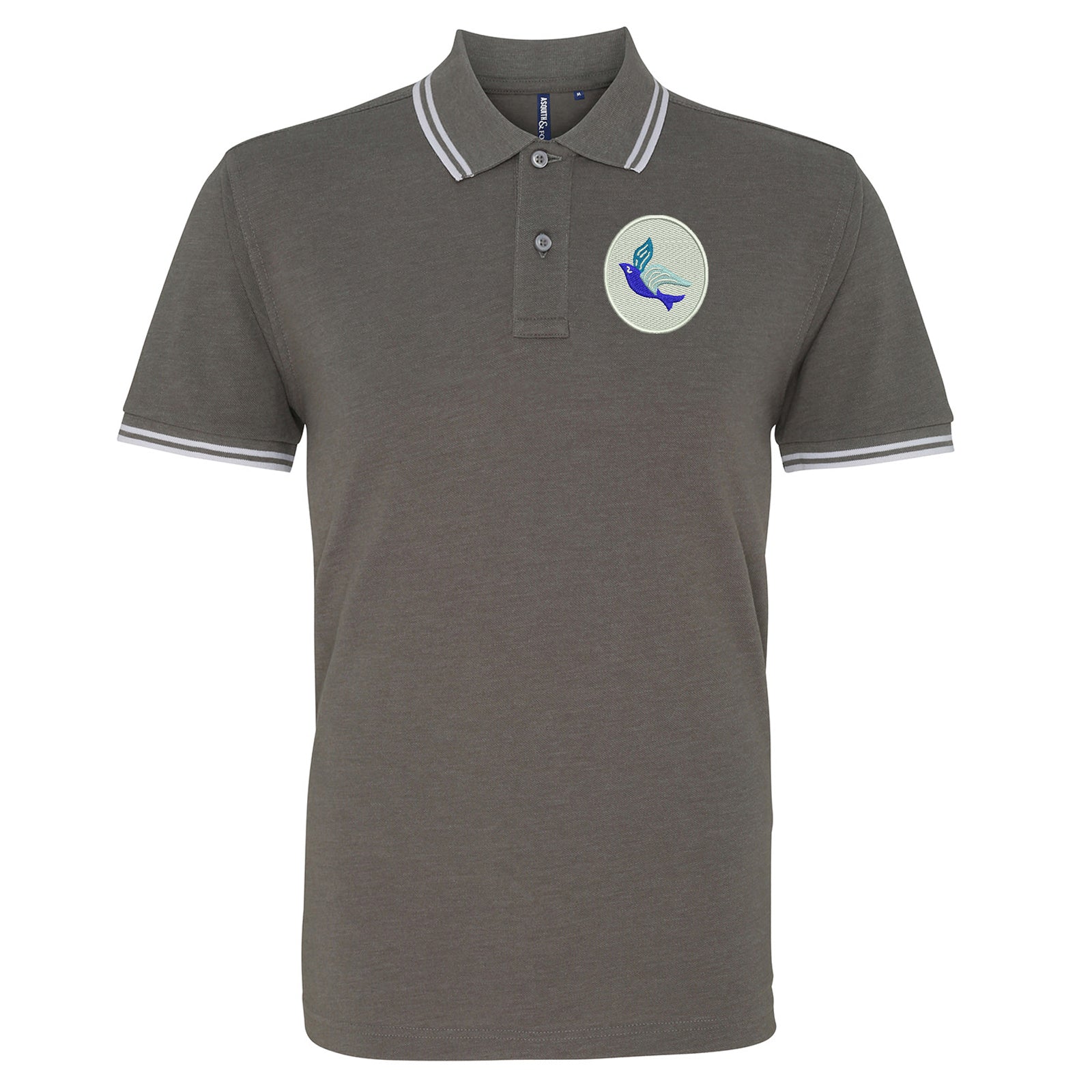 Classic Cardiff City FC Tipped Polo Shirt