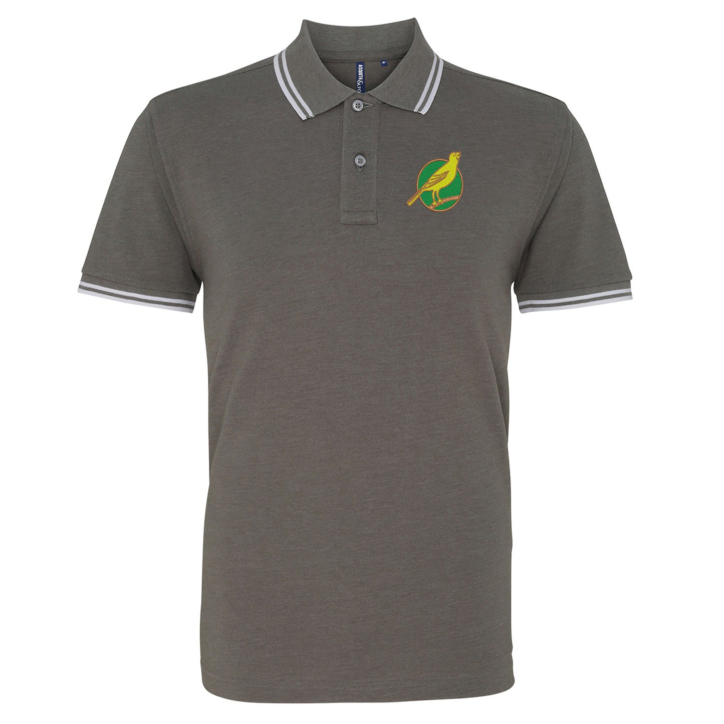 Norwich City FC Football Tipped Polo Shirt