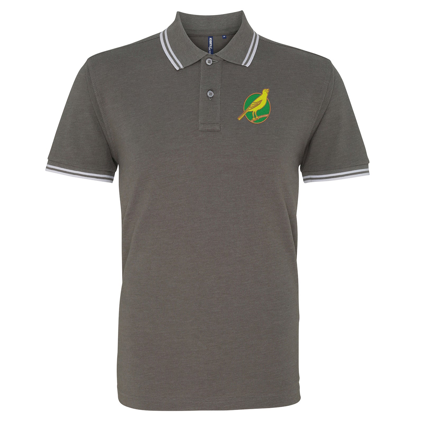 Norwich City FC Football Tipped Polo Shirt