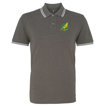 Norwich City FC Football Tipped Polo Shirt