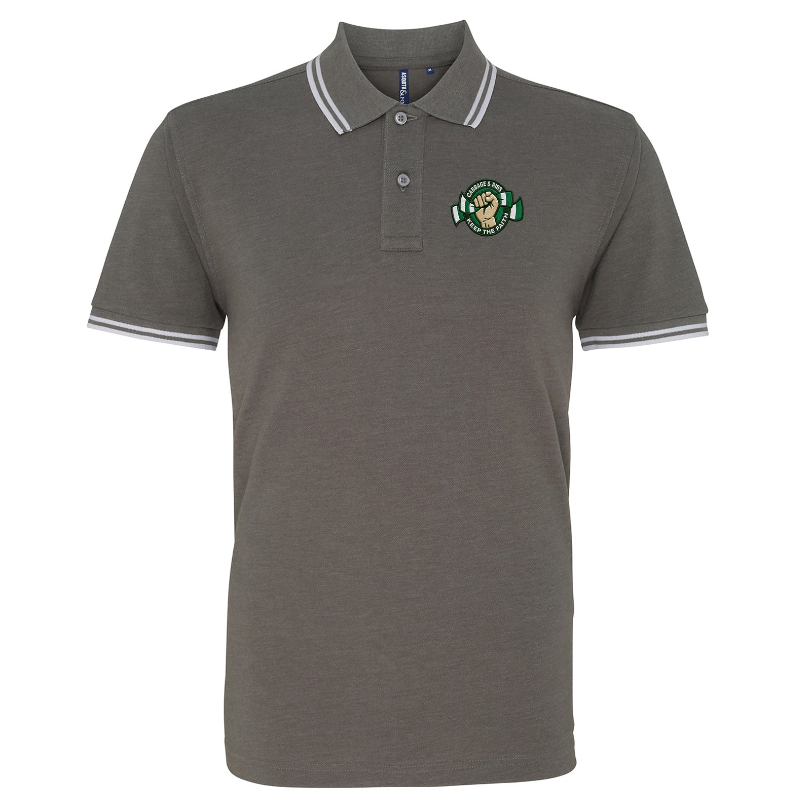 Hibernian Fans Football Tipped Polo Shirt 