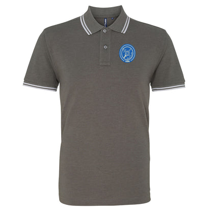 Retro Portsmouth Football Tipped Polo Shirt