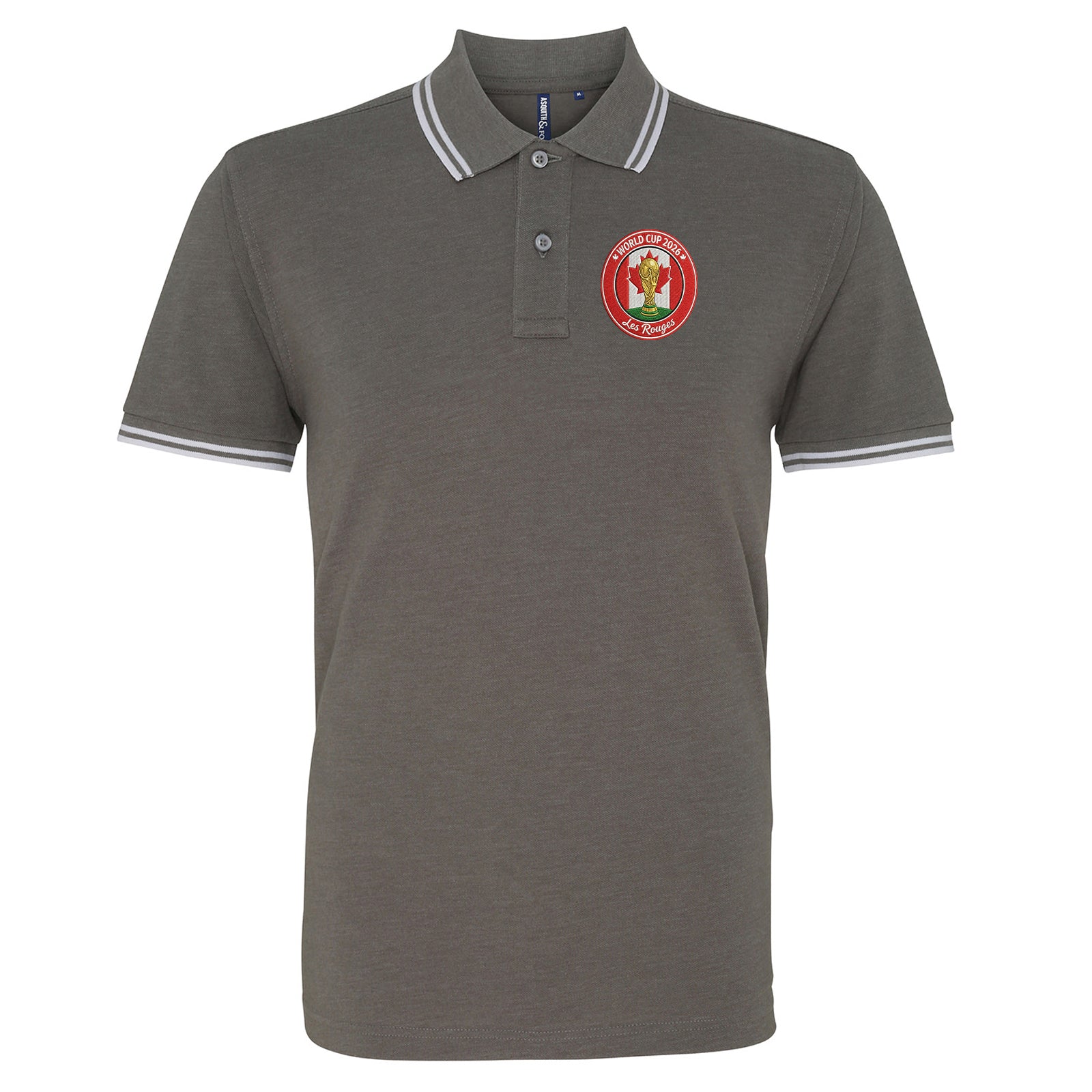 Canada World Cup 2026 Football Tipped Polo Shirt
