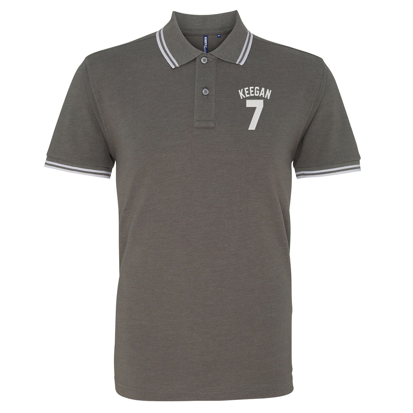 Kevin Keegan Football Tipped Polo Shirt 