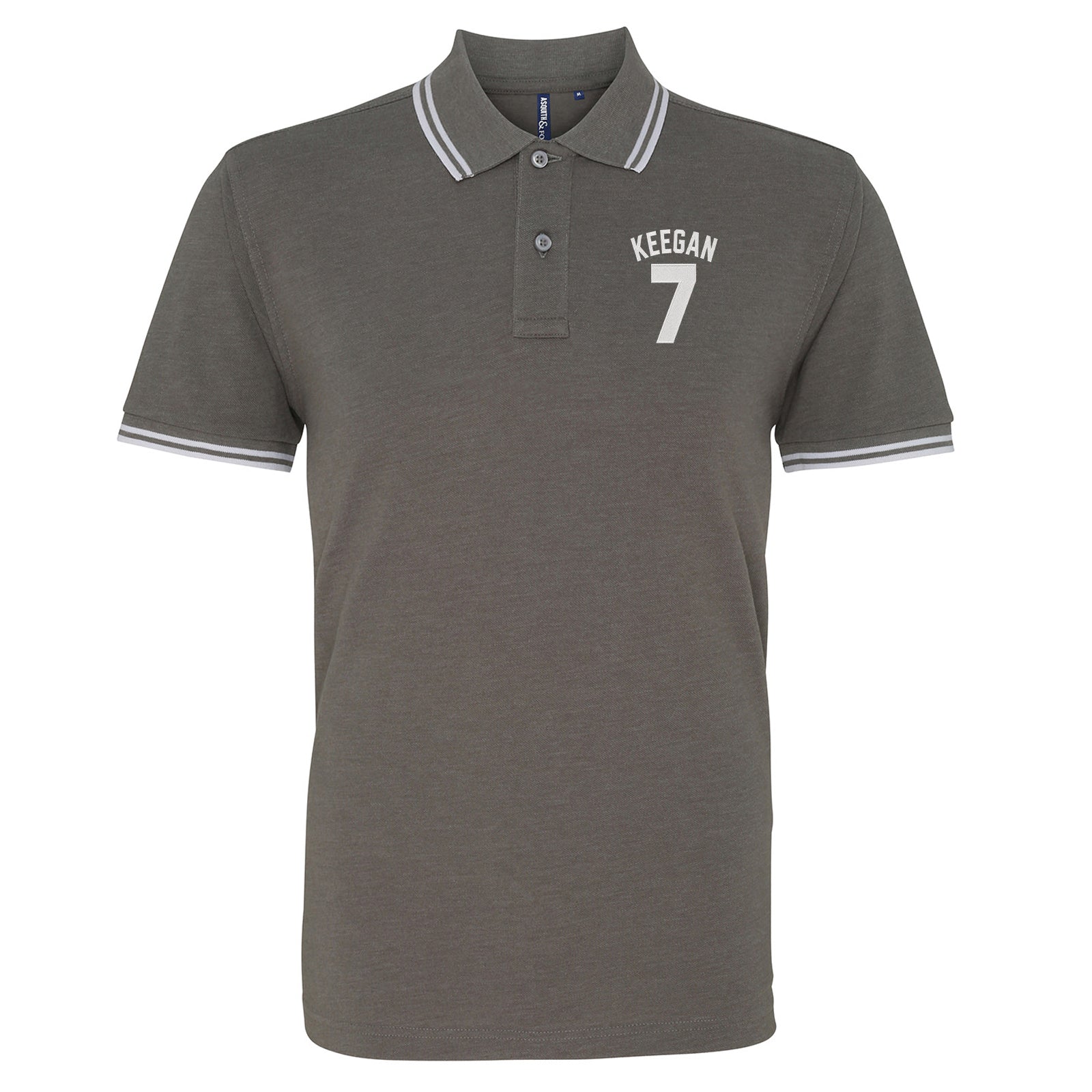 Kevin Keegan Football Tipped Polo Shirt 