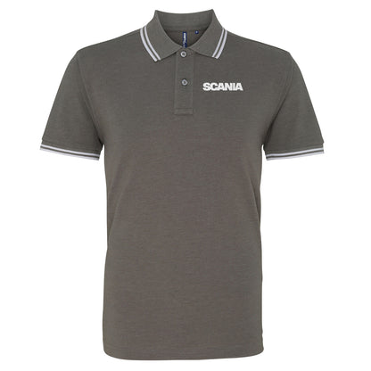 Scania Trucks Tipped Polo Shirt