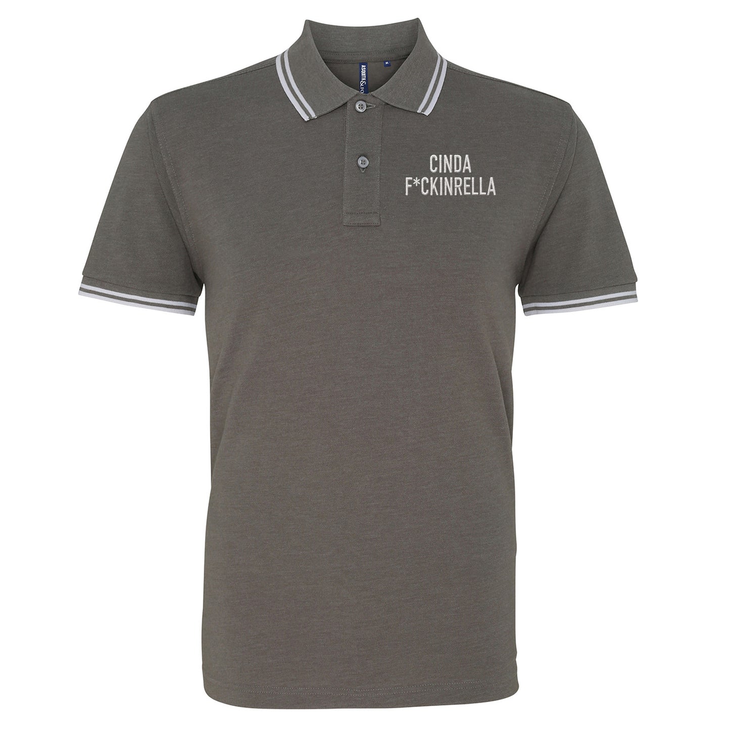 Cinder Fckinrella Tipped Polo Shirt