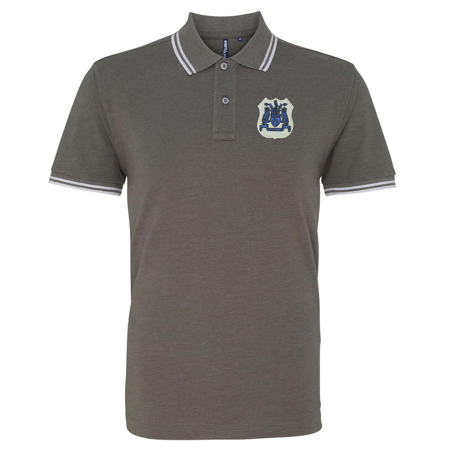 Retro Leeds 1950s Embroidered Tipped Polo Shirt
