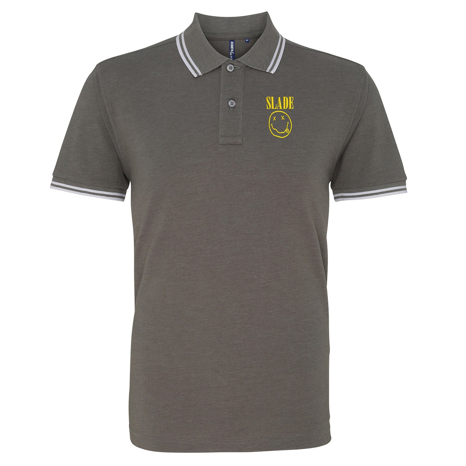 Classic Slade Nirvana Robbie Williams Tipped Polo Shirt