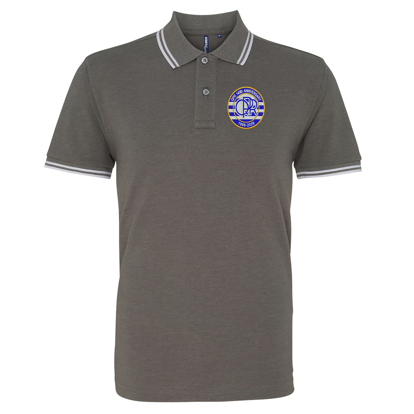 QPR 140th Anniversary 1886-2026 Embroidered Tipped Polo Shirt