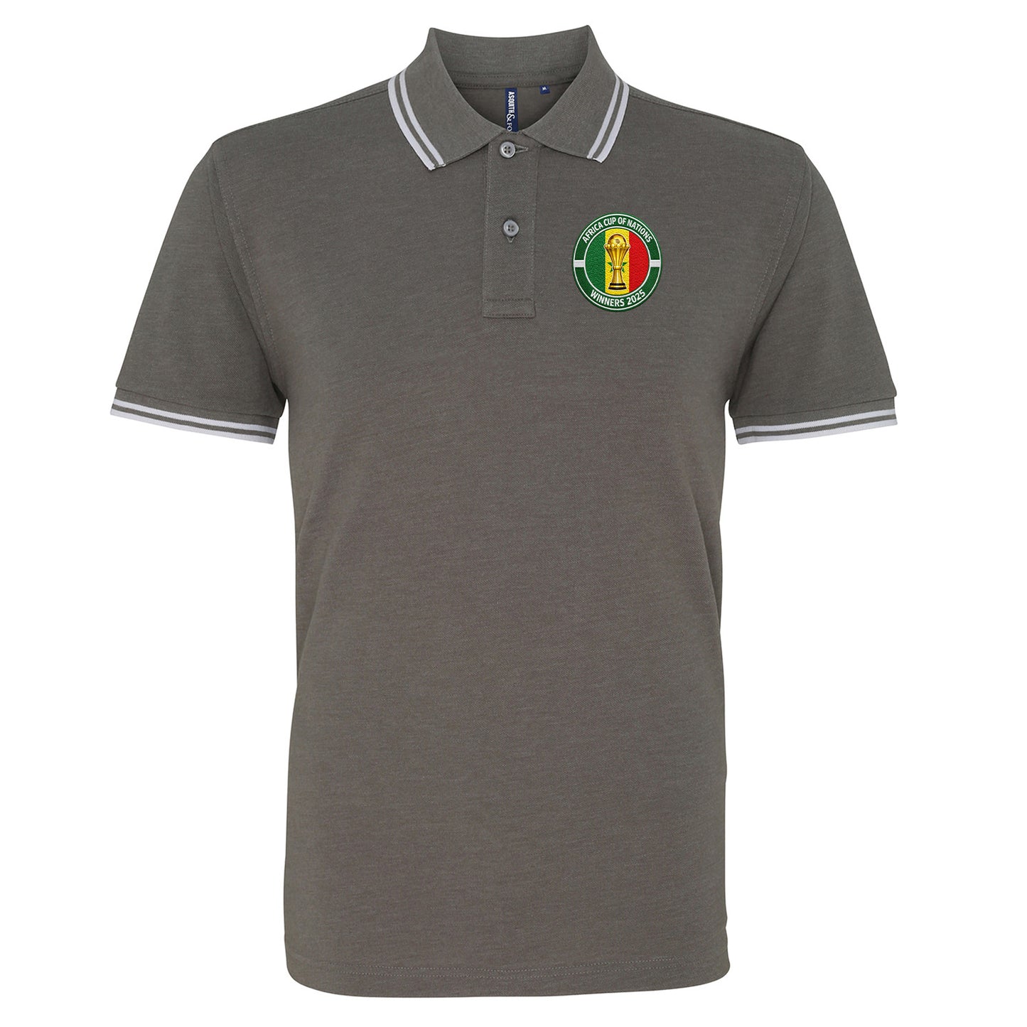Senegal AFCON Winners 2025 Tipped Polo Shirt