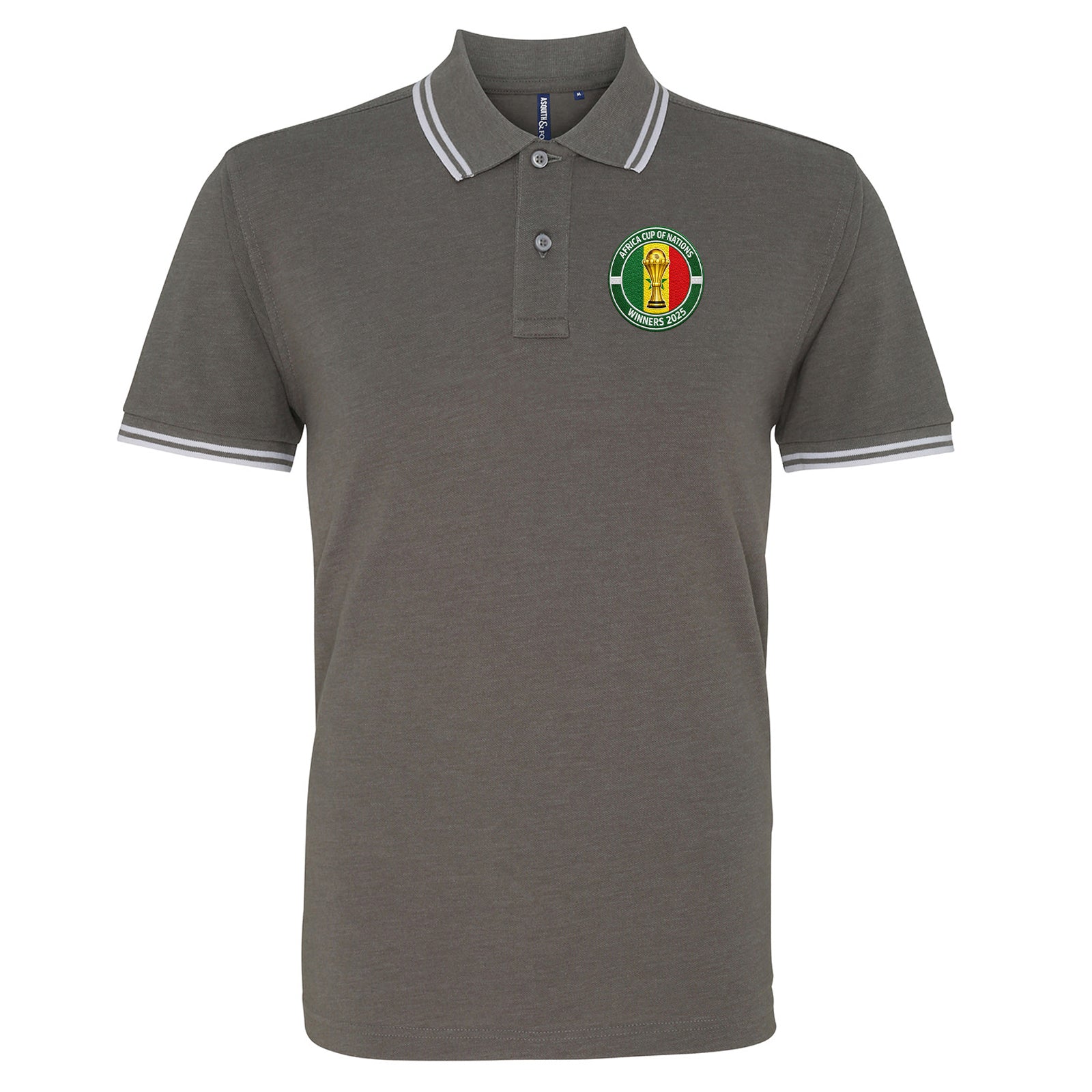 Senegal AFCON Winners 2025 Tipped Polo Shirt