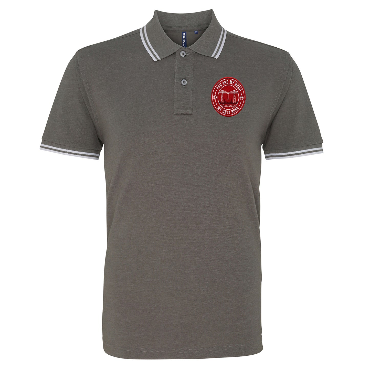 You Are My Boro My Only Boro Tipped Polo Shirt 