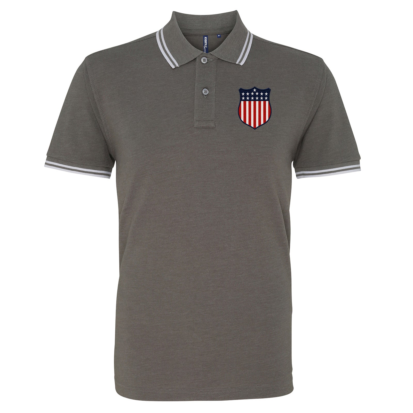 Retro USA 1913 Soccer Tipped Polo Shirt