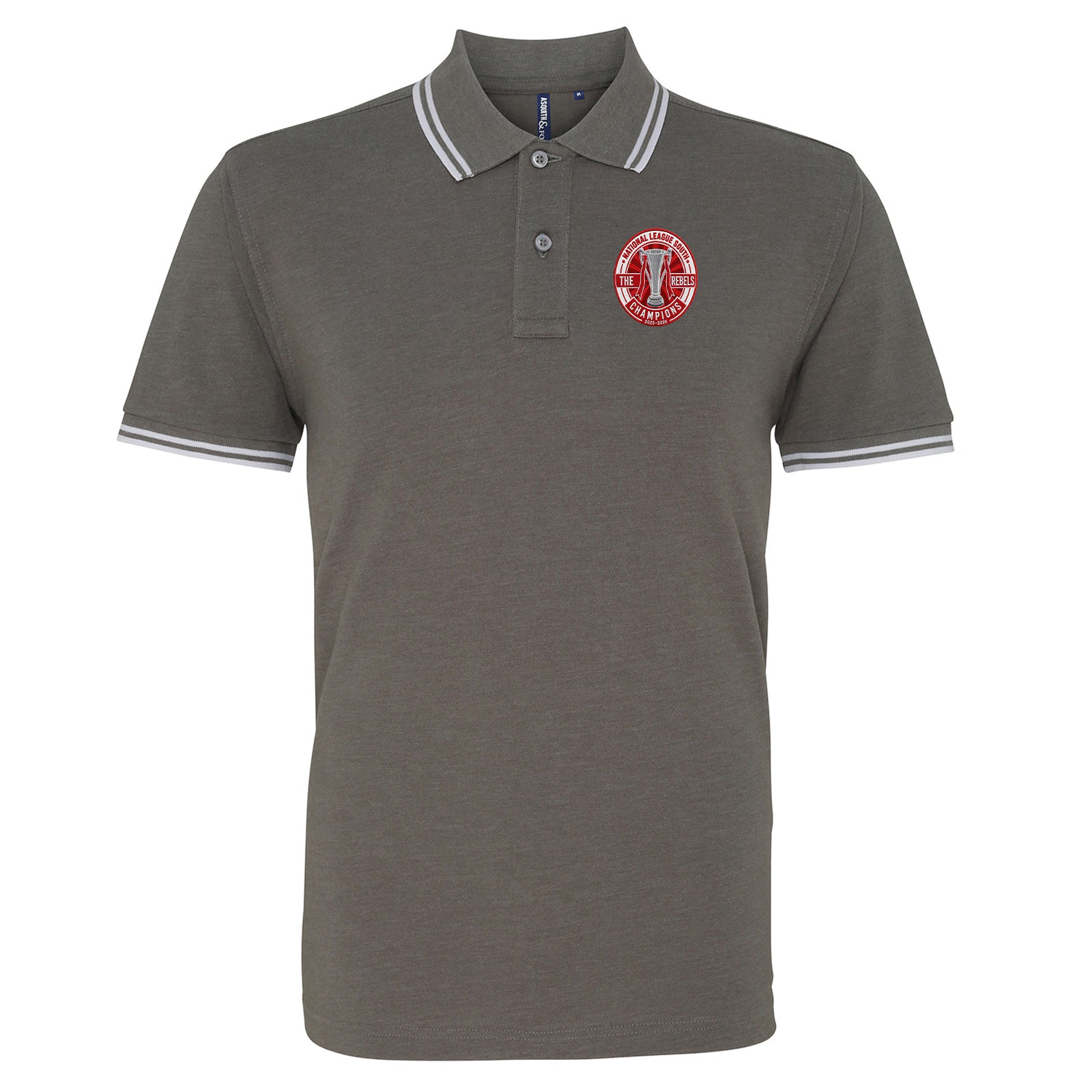 Worthing National League South Champions 2026 Tipped Polo Shirt