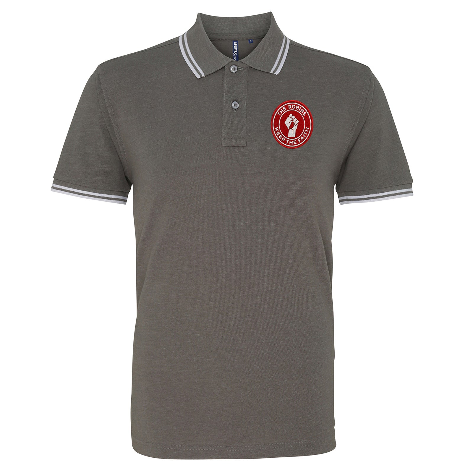 Bristol City The Robins Keep The Faith Tipped Polo Shirt