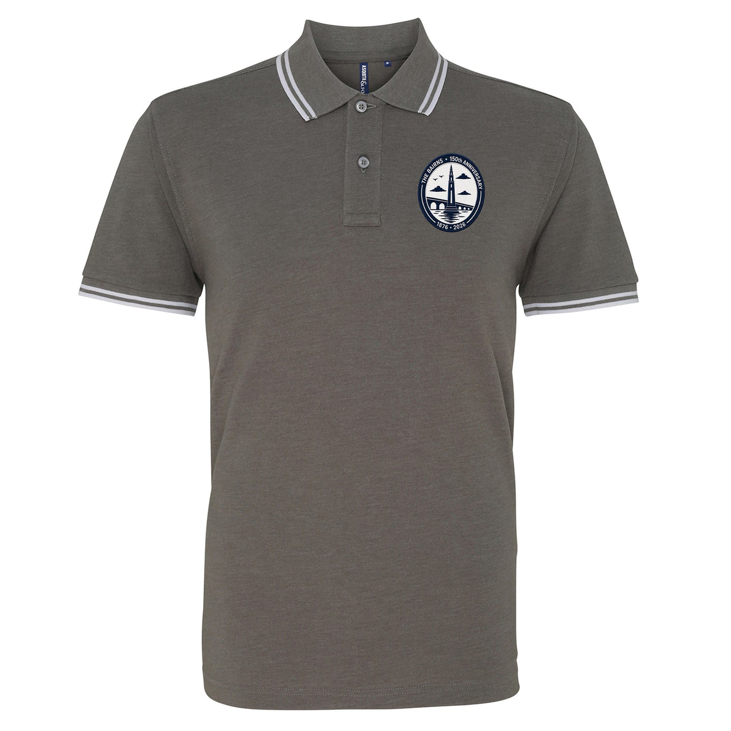 Falkirk 150th Anniversary Tipped Polo Shirt