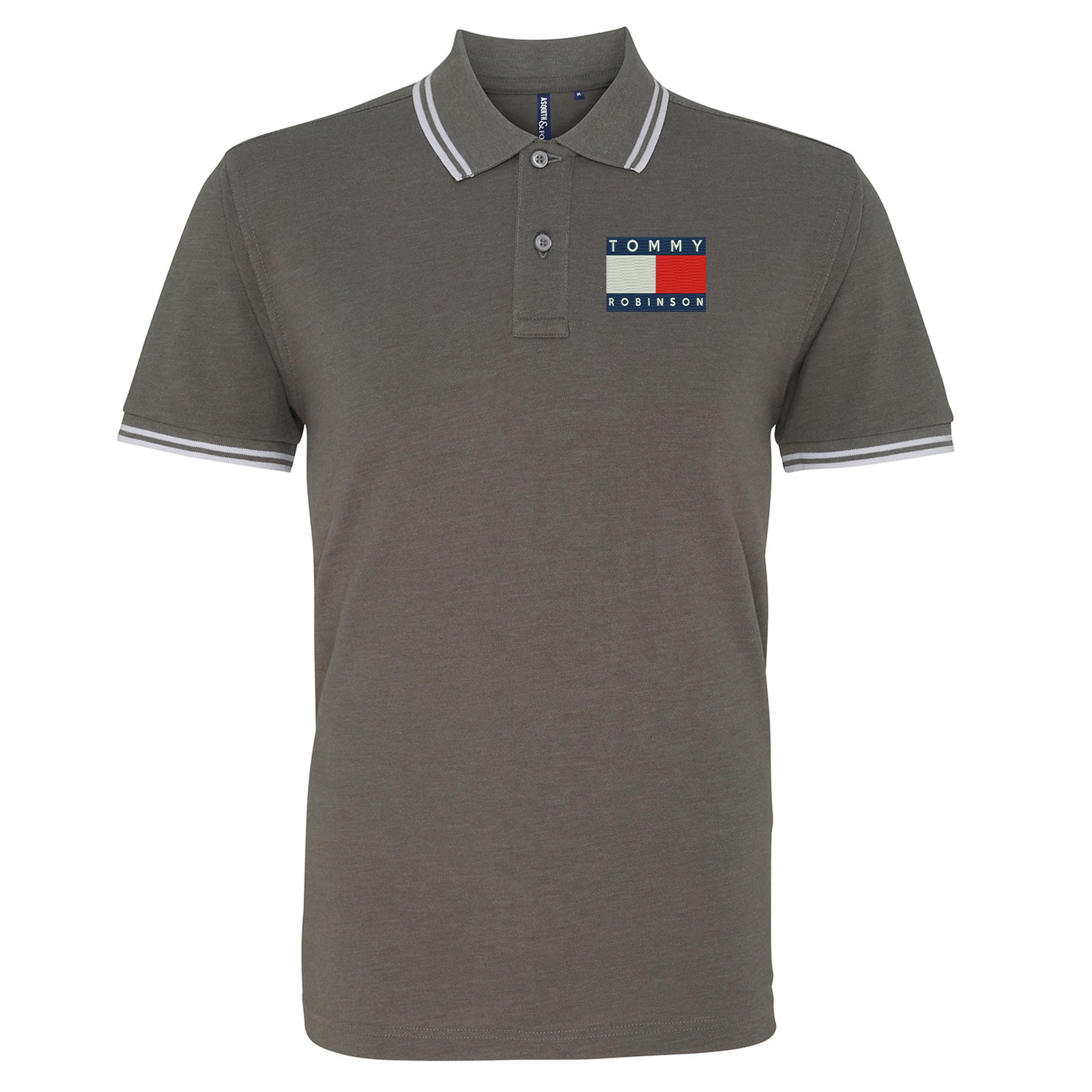Tommy Robinson Tipped Polo Shirt 