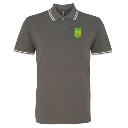 Retro Newton Heath LYR Embroidered Tipped Polo Shirt