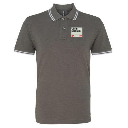 Bradford Bulls Odsal Stadium Tipped Polo Shirt