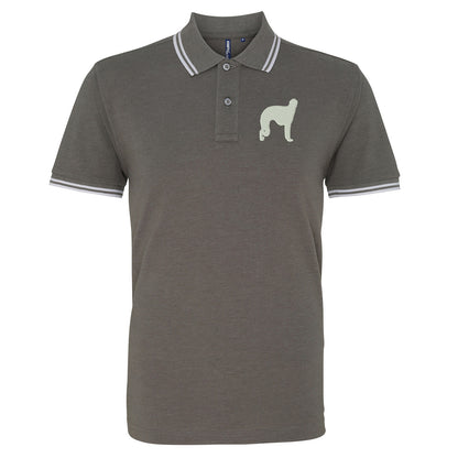 Borzoi Embroidered Tipped Polo Shirt