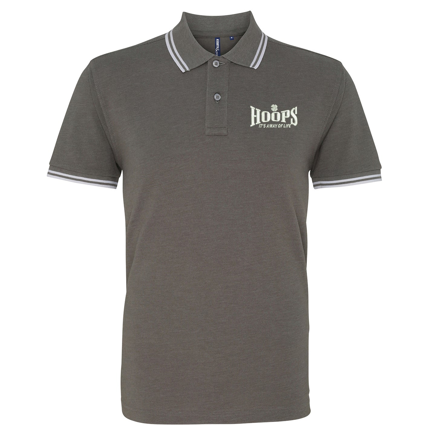 Hoops Its a Way of Life Tipped Polo Shirt