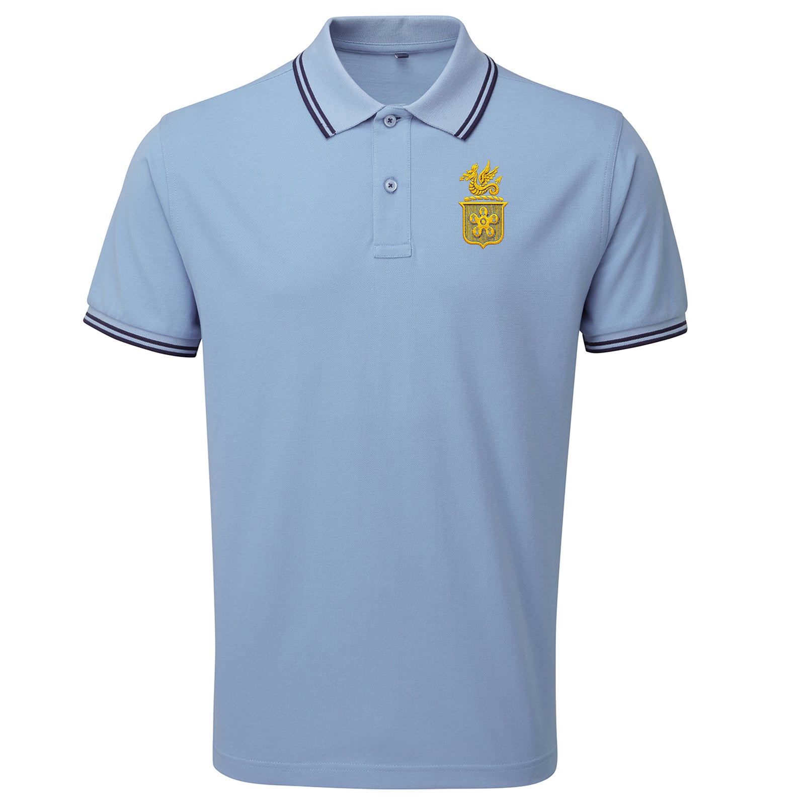 Classic Leicester City Football Tipped Polo Shirt